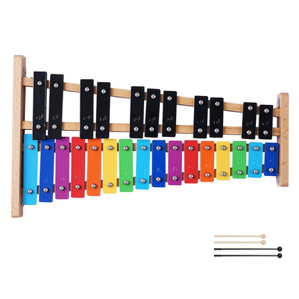 27-Note Glockenspiel Xylophone Kit, 4 Mallets, Bag