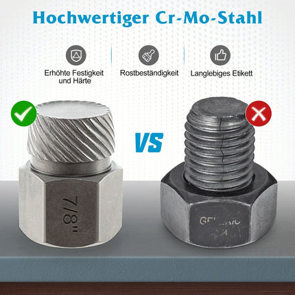 27-teiliger Schraubenausdreher-Satz, Cr-Mo-Stahl, 1/8"-7/8"