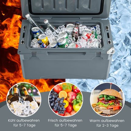 28L Kühlbox mit Flaschenöffner und Griffen