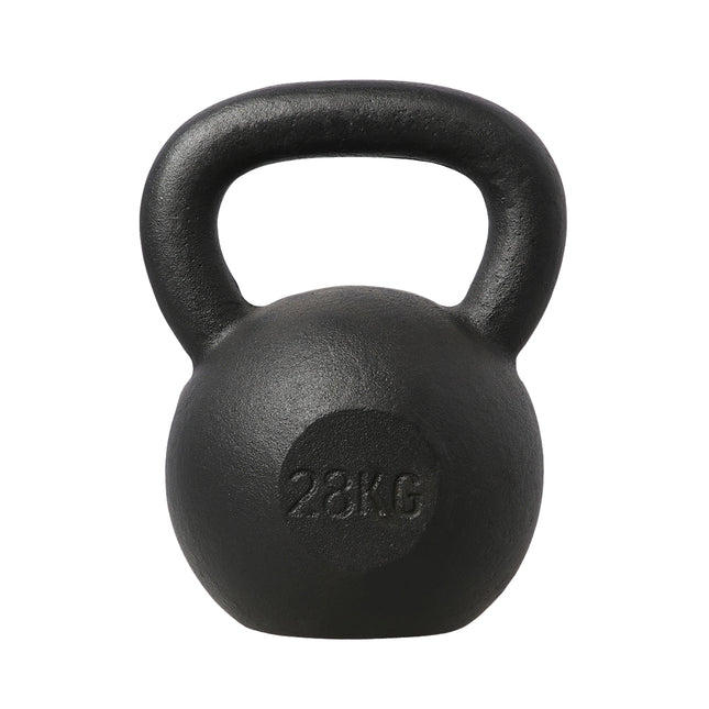 28 kg Kettlebell aus Gusseisen für Krafttraining