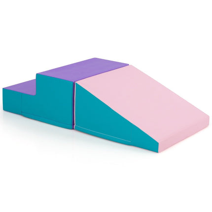 2 pièces. Blocs de construction en mousse pour enfants pour courir et jouer. Blocs de construction souples d'escalade blocs de construction géants bleus