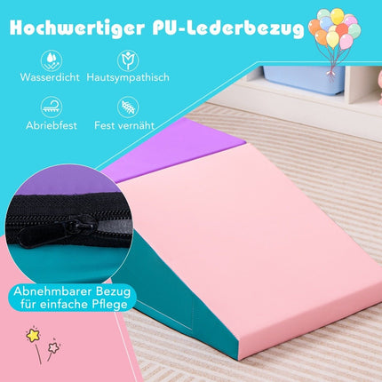 2 pièces. Blocs de construction en mousse pour enfants pour courir et jouer. Blocs de construction souples d'escalade blocs de construction géants bleus