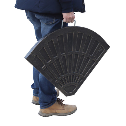 Umbrella stand weights, 2-piece set, resin and metal, 30 kg