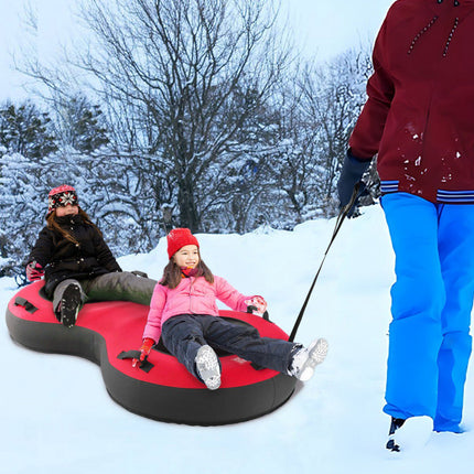 2-Personen aufblasbarer Schneereifen, 80 Zoll, 880 lb