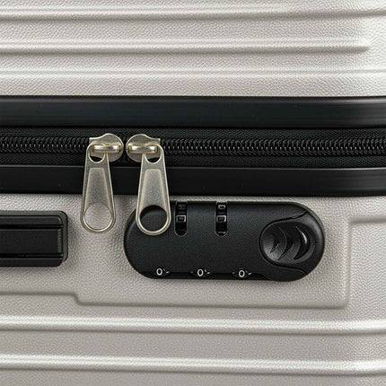 Ensemble de 2 valises rigides à roulettes pivotantes à 360°