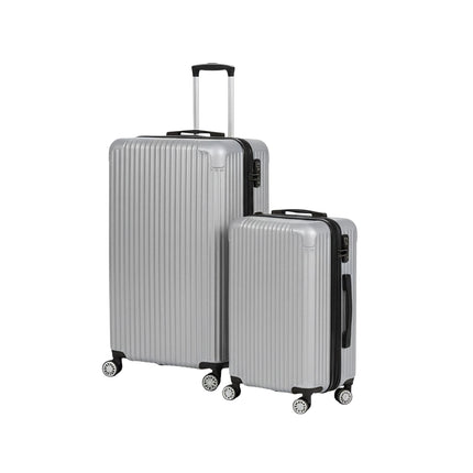 Ensemble de 2 valises rigides à roulettes pivotantes à 360°