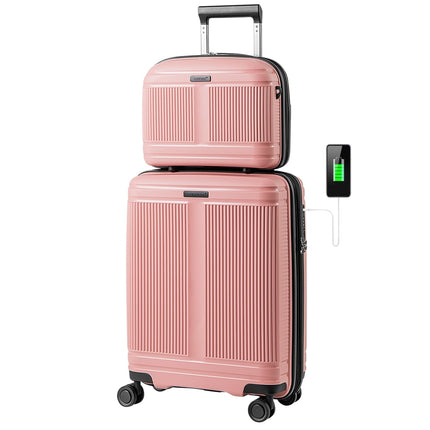 Ensemble de 2 bagages : un bagage cabine de 50 cm et une trousse à maquillage de 35 cm