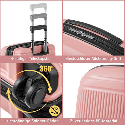 Ensemble de 2 bagages : un bagage cabine de 50 cm et une trousse à maquillage de 35 cm