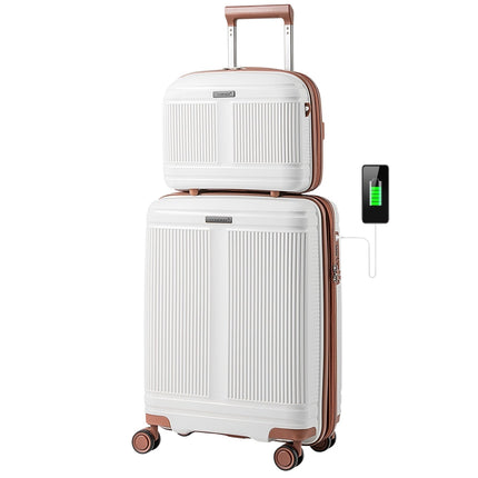 Ensemble de 2 bagages : un bagage cabine de 50 cm et une trousse à maquillage de 35 cm