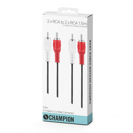 2 Cinch - 2 Cinch Stecker-Stecker 1,5 m