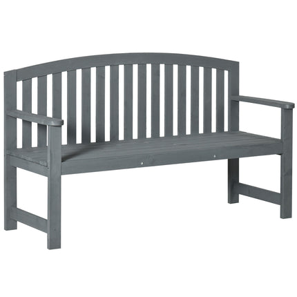 Banc de jardin en bois 2 places, résistant aux intempéries, capacité de charge 240 kg