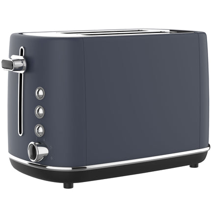 Grille-pain 2 tranches, 1050 W, 6 niveaux de brunissage, bleu
