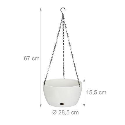 2 Hängekörbe mit Wasserbehältern - XL