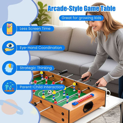Table de baby-foot et de hockey sur air 2 en 1, 69 cm