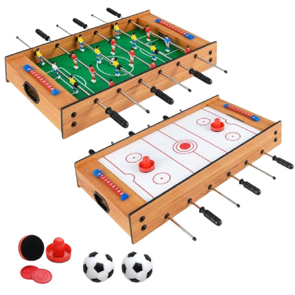 Table de baby-foot et de hockey sur air 2 en 1, 69 cm