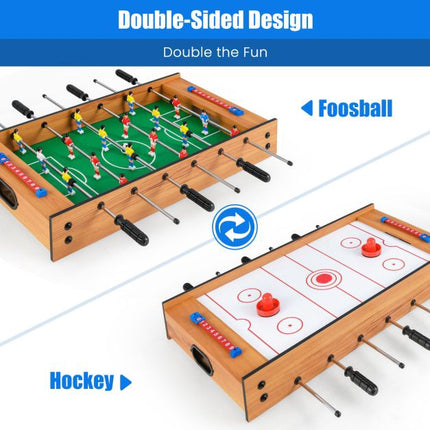 Table de baby-foot et de hockey sur air 2 en 1, 69 cm