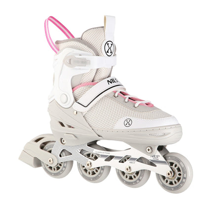 Patins à roues alignées et à glace 2 en 1 gris-rose, taille M (34-38)