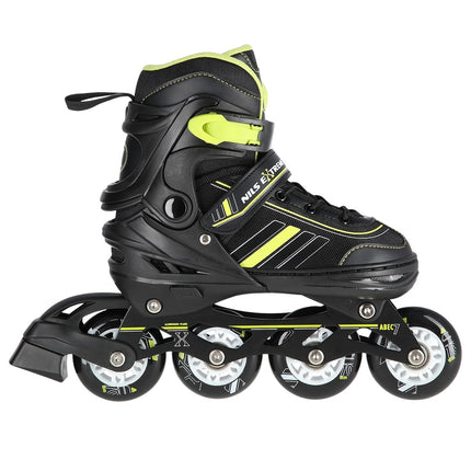 2-in-1 Inliner & Schlittschuhe, Schwarz/Limette, Größe S (29-33)