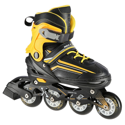 2-in-1 Inlineskates & Schlittschuhe, Schwarz/Orange, Größe S (29-33)