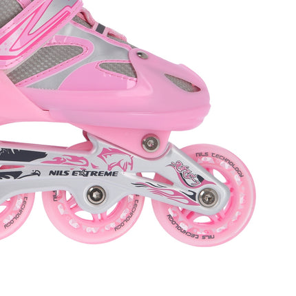 2-in-1 Inliner und Schlittschuhe, pink, Größe L (39-42)