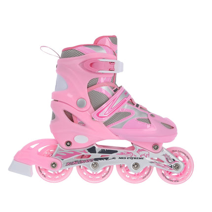 2-in-1 Inliner und Schlittschuhe, pink, Größe L (39-42)
