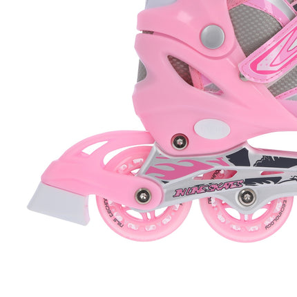2-in-1 Inliner und Schlittschuhe, pink, Größe L (39-42)