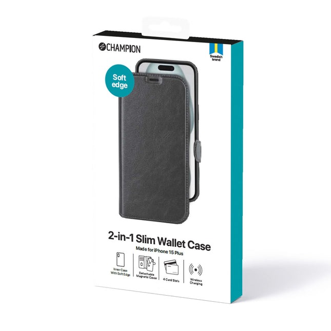 2-in-1 Slim Wallet iPhone 15 Plus