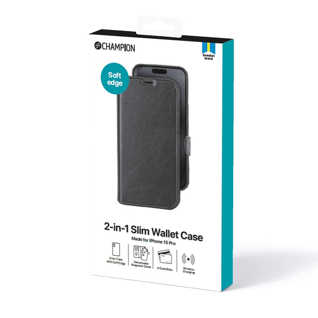 2-in-1 Slim Wallet iPhone 15 Pro