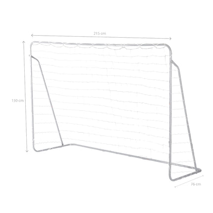 2-in-1-Fußballtor mit Netz und Torwand