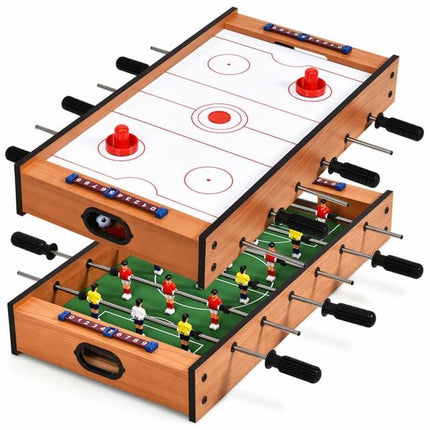 2-in-1 Tischkicker- und Air-Hockey-Spieltisch