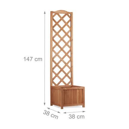 2-in-1-Holz-Pflanzkasten mit Spalier