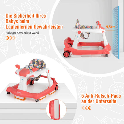 Trotteur pliable 2 en 1 orange