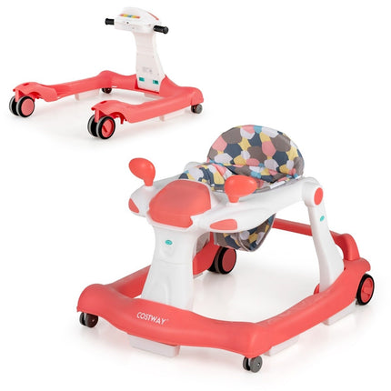 Trotteur pliable 2 en 1 orange
