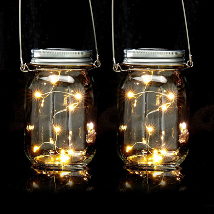 2 lanternes solaires à LED