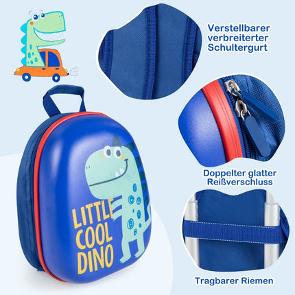 Ensemble de bagages pour enfants 2 pièces, ensemble bagage à main et sac à dos, bleu