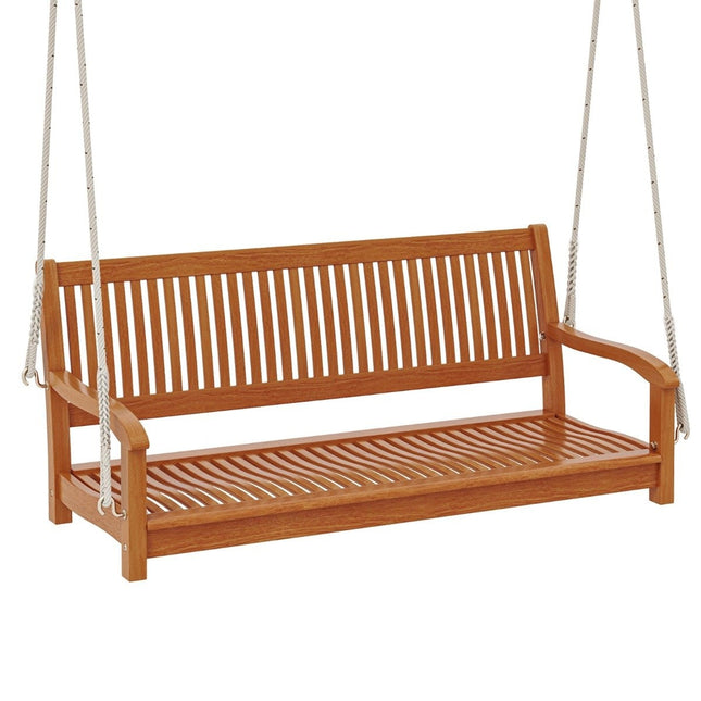 2er Schaukelbank bis 360 kg belastbar Verandaschaukel aus Akazienholz
