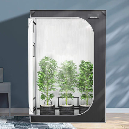2x4 Grow Tent 122 x 61 x 183 cm, 2000D Mylar, Window