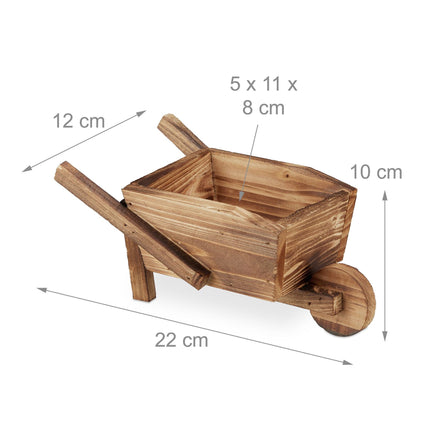 2x jardinières décoratives en bois