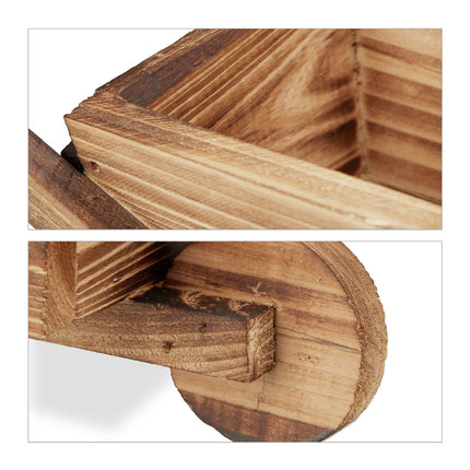 2x jardinières décoratives en bois