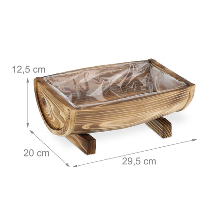 2x jardinières demi-tonneau