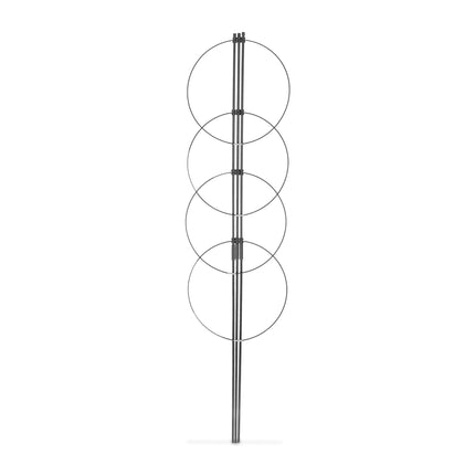 2x Tuteurs pour plantes avec anneaux, 120 cm