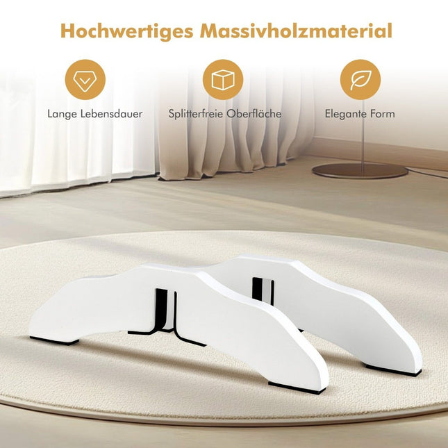 2 x pieds de support en pin pour barrières pour chiens 2 cm pieds grillagés pour barrières de protection blanc