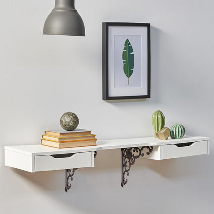 2x shelf bracket forged in cast iron