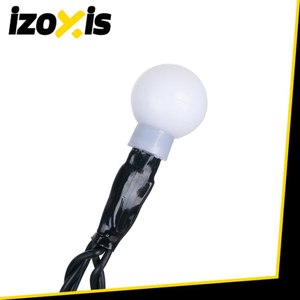 Guirlande lumineuse de Noël à 300 LED, blanc chaud, 30 m, 8 modes