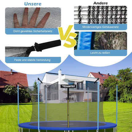 Ø305 cm Trampolin Sicherheitsnetz innen für Gartentrampoline schwarz