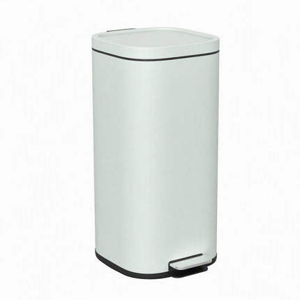 30-Liter-Küchenmülleimer aus Metall, Deckel mit Soft-Close-Funktion, Grün