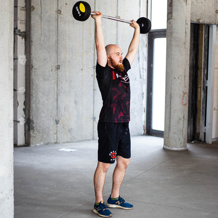 Barre d'haltères en caoutchouc de 30 kg pour la musculation