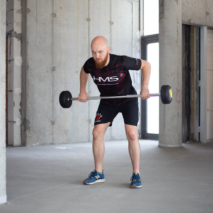 Barre d'haltères en caoutchouc de 30 kg pour la musculation