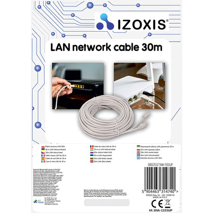 30 m Izoxis 22532 LAN-Kabel 