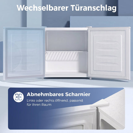 Congélateur compact blanc de 35 L, thermostat réglable